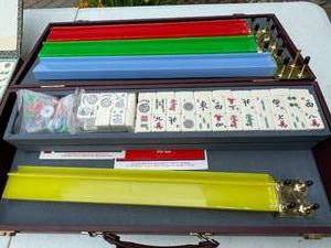 lot 251 image: Two Vintage Mah-Jongg Sets
