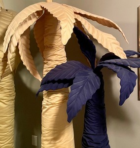 lot 266 image: 2 Very Large Velvet Palm Trees