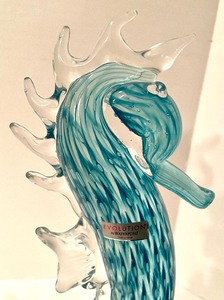 lot 277 image: Cerulean Seahorse by Evolution for Waterford
