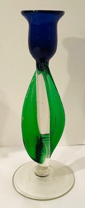lot 279 image: Art Glass Candle Holders