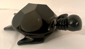 lot 348 image: Black Obsidian Turtle Figurine