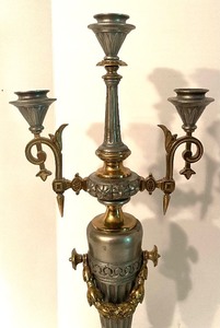 lot 384 image: Pair of Vintage Elaborate Ornate Decorative Candleholders