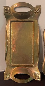 lot 390 image: Two Vintage Brass Trays