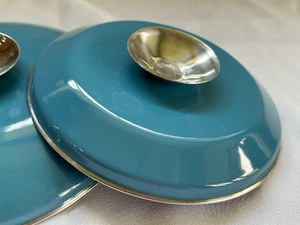 lot 396 image: Two Vintage Cathrineholm Cooking Pot Lids