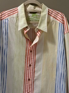lot 413 image: Mens Tommy Bahama Cotton Button Up Shirt