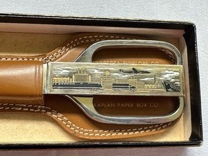 lot 400 image: Vintage Scissor and Letter Opener Desk Set