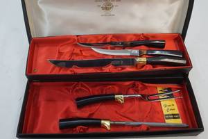vintage carving set