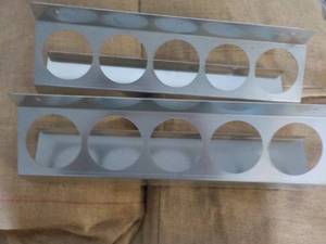 2 Metal 5 Can Display Wall Shelves...