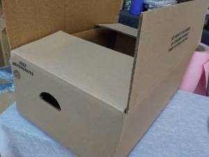 20 Boxes with Handles 23 x 16 x 9...