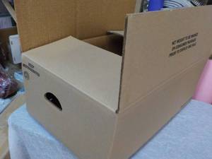 20 Boxes with Handles 23 x 16 x 9...