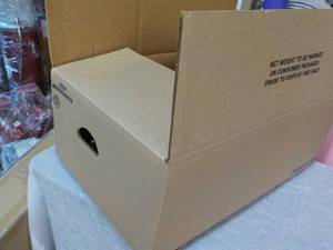 20 Boxes with Handles 23 x 16 x 9...