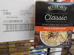 6 ct Box Better Oats Classic Instan...