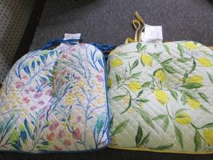 2 chair cushions...