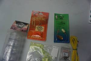 lot 120 image: Assorted Fishing Hooks, Jigs, Stack Pack and Stringer