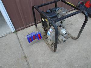 2 pump. Used condition. 6.5 hp motor. Tested & works. No hose. As shown.