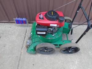 Honda powered KV lawn vac. Used condition. No bag. As shown.