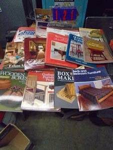 lot 121 image: Box of wood working books. As shown.