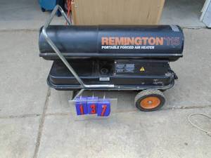 lot 137 image: Remington torpedo heater. Model 115. Untested. As shown.