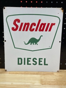 lot 32 image: Sinclair Diesel Metal Sign