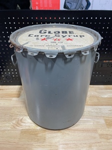 lot 47 image: Metal Globe Corn Syrup Bucket