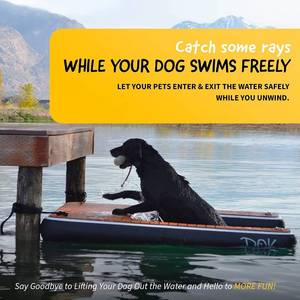lot 18 image: Dog-DOK Inflatable Dog Water Ramp