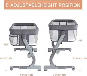 lot 19 image: Gyvif Baby Bassinet Bedside Sleeper Crib