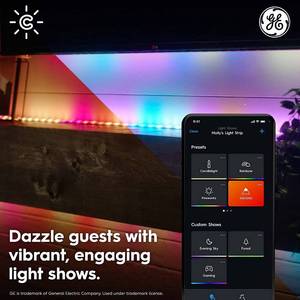 lot 37 image: GE Lighting CYNC Dynamic Effect LED Outdoor Light Strip Extension - 8 Feet (Uses with Lot #36)