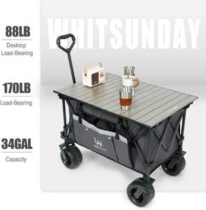 lot 40 image: Whitsunday Moko Compact Plus Outdoor Camping Garden Folding Collapsible Wagon Cart