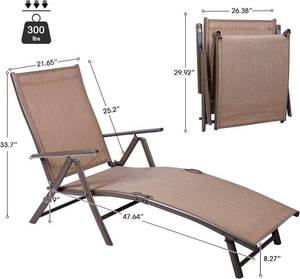 lot 42 image: Natural Expressions Outdoor Chaise Lounge