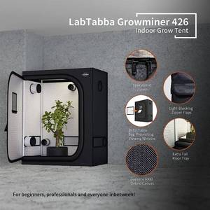 lot 48 image: LabTabba Growminer 426 Hydroponic Mylar Grow Tent