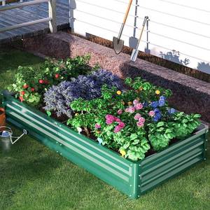lot 55 image: Galvanized Raised Garden Bed
