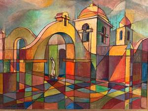 Original MCM  Joseph Weisman Cubist Art