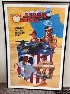 Desert Storm Shield Poster