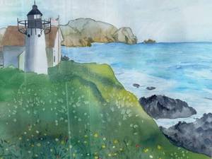 Lighthouse Watercolor