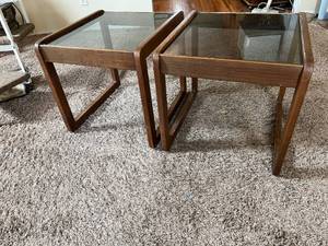 Vintage MCM Cubist End Tables