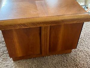 Lane MCM Walnut Nightstand  Cabinet