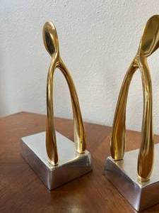 Metal Wishbone Bookends