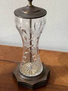 Hand Cut Crystal Lamp
