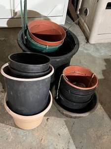 Lot of Flower Pots
