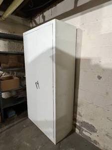 White Metal Cabinet