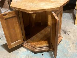 Vintage Octagon End Table