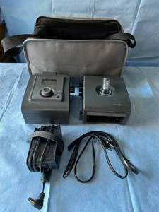 lot 3 image: MSRP $2500 Philips Respironics System One REMstar Auto With A-Flex CPAP - VPAP Machine With Carrying Bag and Power Cord - Great Working Condition No Reservior