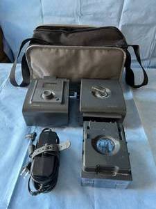 lot 4 image: MSRP $2500 Philips Respironics System One REMstar Auto With A-Flex CPAP - VPAP Machine With Carrying Bag, Smart Card, Reservoir, and Power Cord - Great Working Condition