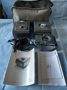 lot 13 image: MSRP $2500 Philips Respironics System One REMstar Auto With A-Flex CPAP - VPAP Machine With Carrying Bag, Smart Card, Reservoir, Power Cord & Manual (MaskHose Not Included) - Great Working Condition