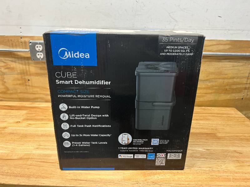 35 Pint Cube Dehumidifier with Pump