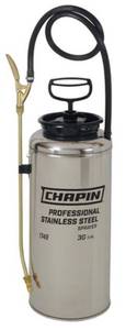 lot 35 image: CHAPIN 3 Gal. Industrial Stainless Steel Sprayer with Brass Adjustable Nozzle