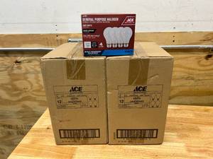 lot 91 image: ACE Lot of 2 Cases of- General Purpose Halogen Lightbulbs- Soft White (48 Bulbs per case)