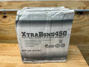 lot 41 image: PREMIER BUILDING SOLUTIONS Case of Xtra Bond 450 Neutral Cure Silicone Sealant- Clear (24 tubes)