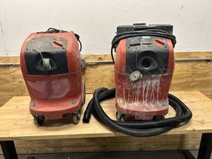 lot 46 image: HILTI VC 40-U and VC 40-UE Vacuums with 1 Hose