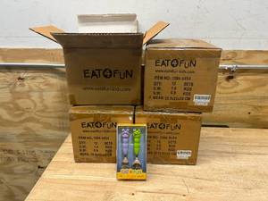 lot 87 image: EAT 4 FUN Lot of 4 Cases of- Kids Fork and Spoon Sets (12 sets per case)